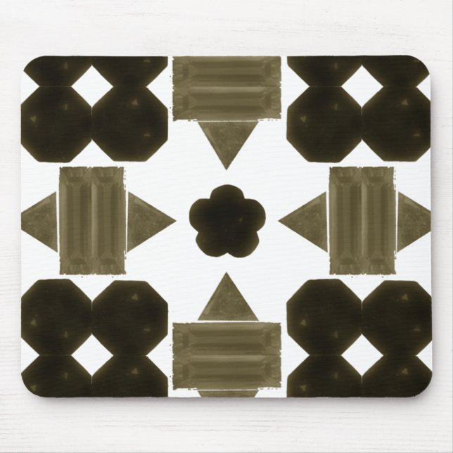 Mousepad Formas de Rico de pedras escuras (Frente)
