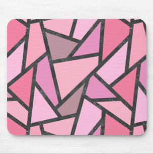 Mousepad Formas de vidro coral manchado
