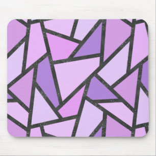 Mousepad Formas de vidro lilás manchado