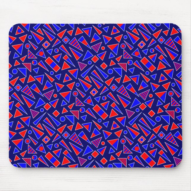 Mousepad Formas Decorativas - Diagonal - Marinho Profundo (Frente)