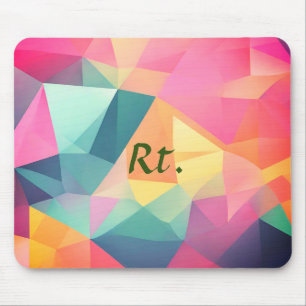 Mousepad Formas geométricas abstratas coloridas adicionam o