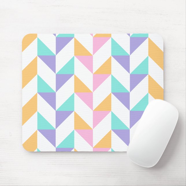 Mousepad Formas Geométricas Coloridas da Moda – Estilo Mode (Com mouse)