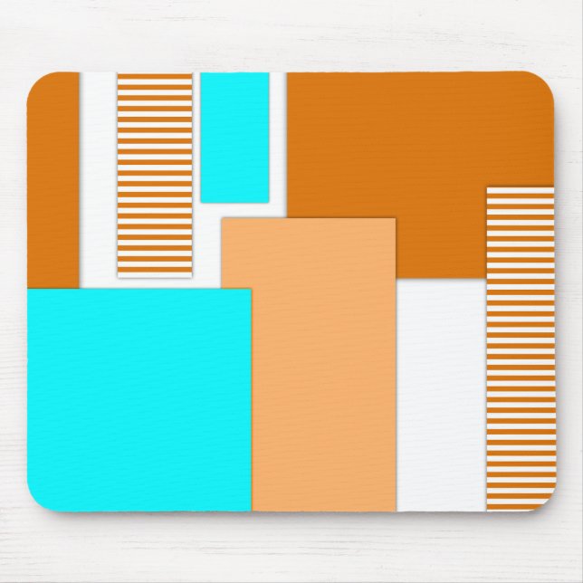 Mousepad Formas geométricas cortadas de papel (Frente)