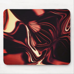 Mousepad Formas torcidas em vermelho que se parecem com met