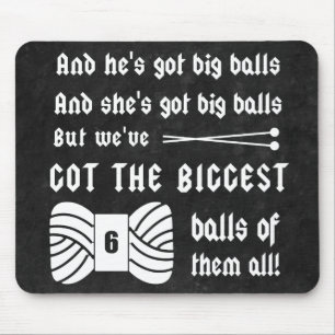 Mousepad Formigueiro - Grandes Bolas de Artesanatos de Fios