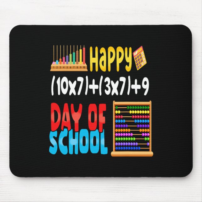 Mousepad Fórmula Matemática 100 Dias De Escola Para Estudan (Frente)