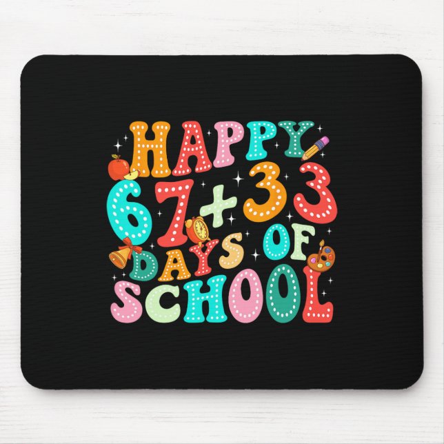 Mousepad Fórmula Matemática 100 Dias De Escola Professor En (Frente)