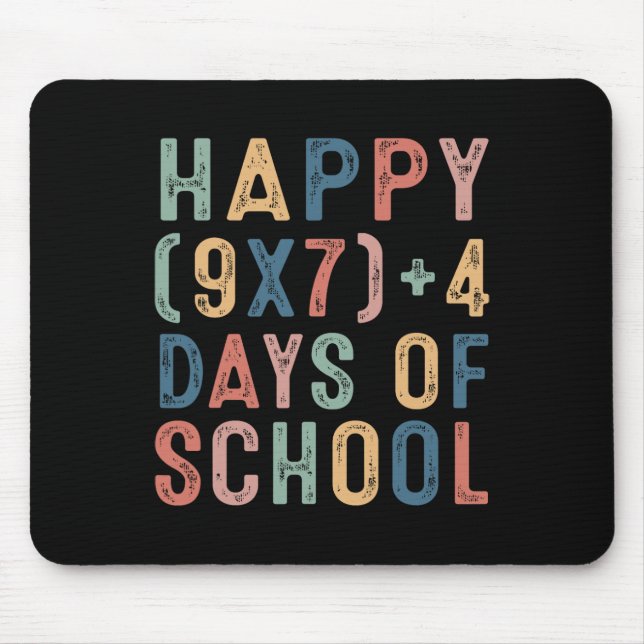Mousepad Fórmula Matemática 67 Dias De Escola Professor De  (Frente)