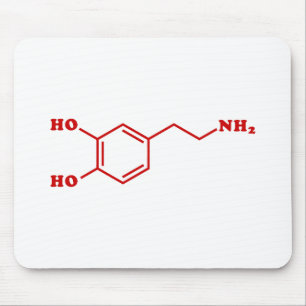 Mousepad Fórmula química molecular da dopamina