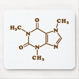 Mousepad Fórmula química molecular do café da cafeína
