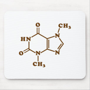 Mousepad Fórmula química molecular do Theobromine do