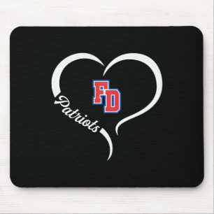 Mousepad Fort Dorchester Patriots Logo Half Heart Slogan Hs