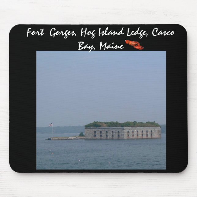 Mousepad Fort Gorges, Ledge de Hog Island, Baía de Casco, M (Frente)