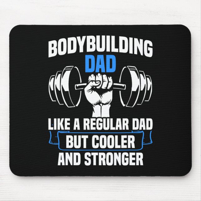 Mousepad Fortalecimento do ginásio Funny Bodybuilding Pai (Frente)
