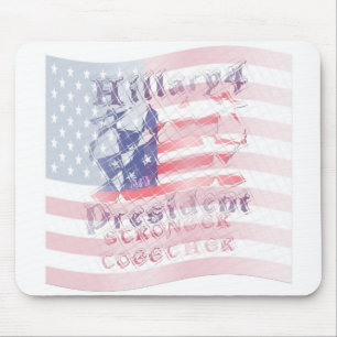 Mousepad Fortalecimento juntos EUA Hillary 4 Presidente ame