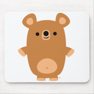 Mousepad forte bonito do urso dos desenhos