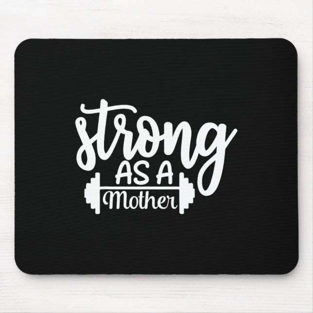 Mousepad Forte Como Mãe Exercício De Malhação Gym Gi (Frente)