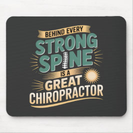 Mousepad Forte Design de citação do Excelente Chiropractor 