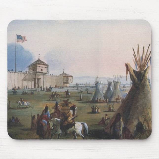 Mousepad Forte Laramie, Sublette Fort, Fort William, Miller (Frente)