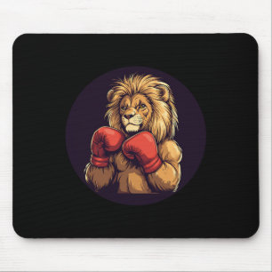 Mousepad Forte Leão Com Roupa De Mitos De Boxing Para Menin