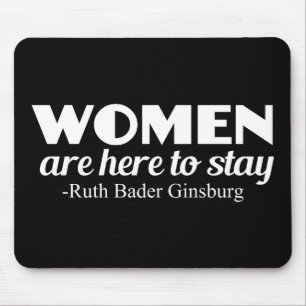 Mousepad Fortes Mulheres Ruth Bader Ginsburg Citação Femini