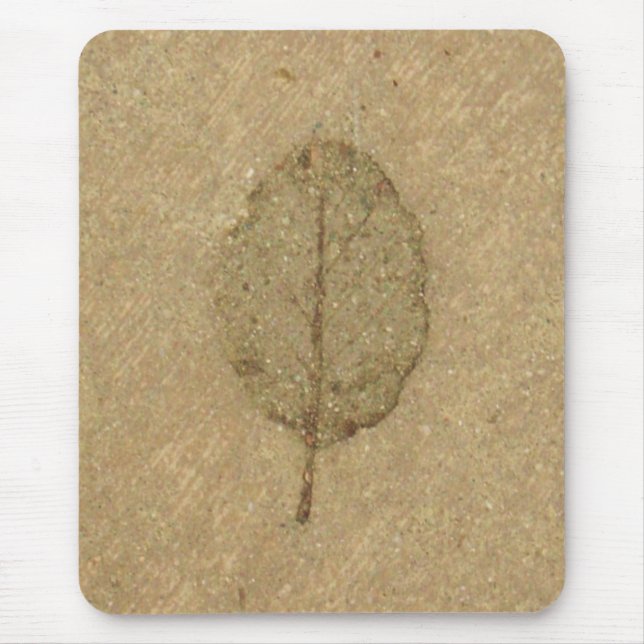 Mousepad fóssil de Brown Leaf (Frente)