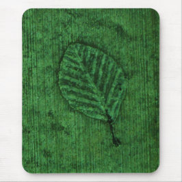 Mousepad Fóssil de folha verde