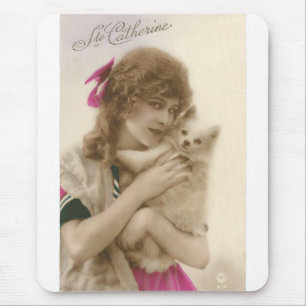 Mousepad Foto antiga vitoriana e cão