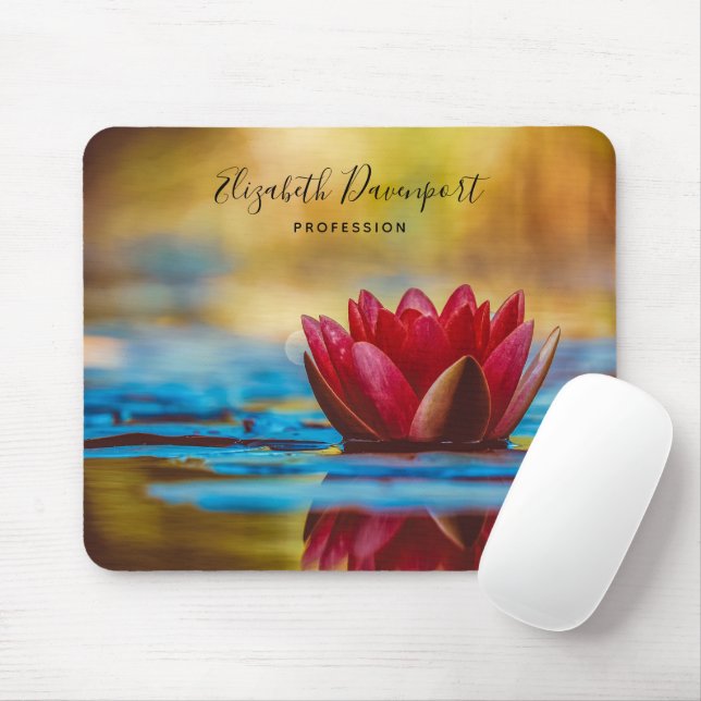 Mousepad Foto bonito de uma Flor de Lotus em um Pond (Com mouse)