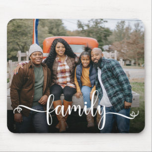 Mousepad Foto com Letra de Família