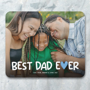Mousepad Foto da família do melhor Pai