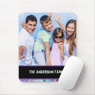 Mousepad Foto da família moderna personalizável