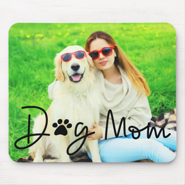 Mousepad Foto da Mãe de Cachorro Bonito (Frente)