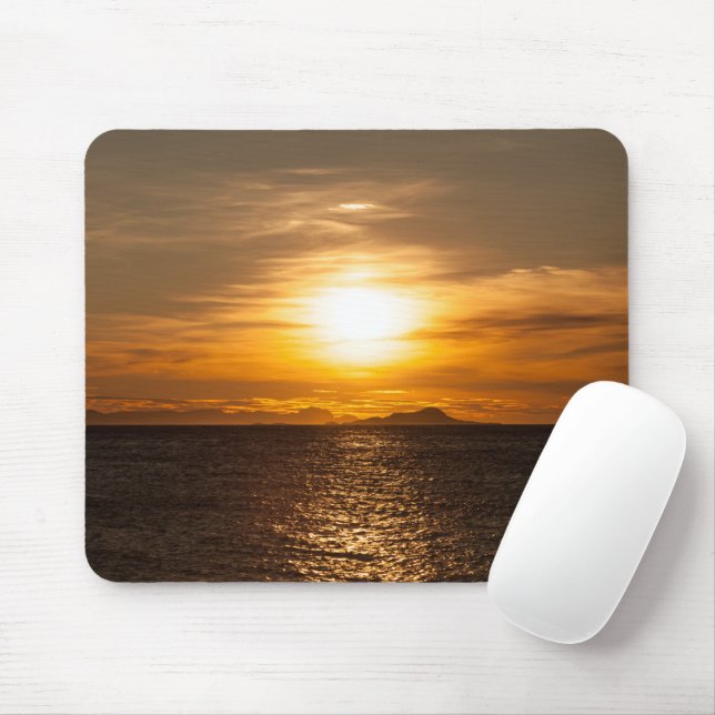 Mousepad Foto da Natureza da Paisagem Sunset (Com mouse)