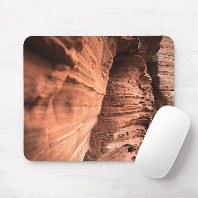 Mousepad Foto da natureza do Red Sandstone (Com mouse)