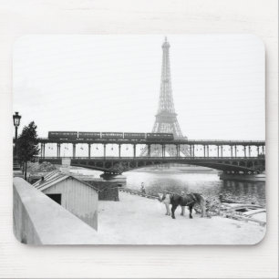 Mousepad Foto da Torre Vintage Eiffel Paris França 1800