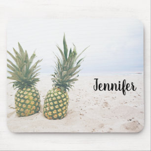 Mousepad Foto de 2 anases em uma praia