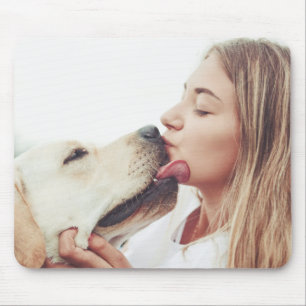 Mousepad Foto de Beijos de Cachorro