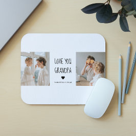 Mousepad Foto de Colagem Moderna Ama Seu Avô Melhor Present