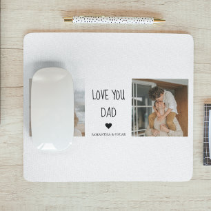 Mousepad Foto de Colagem Moderna e Ame Seu Pai Presente