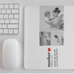 Mousepad Foto de Colagem Moderna e Texto Vermelho Doente Mã<br><div class="desc">A foto de colagem moderna e o texto do presente da mãe vermelha é um belo e único presente que qualquer mãe adoraria receber. Este presente é uma obra de arte personalizada que combina fotos favoritas e mensagens corajosas para criar uma marca única. A design moderna da colagem é certamente...</div>