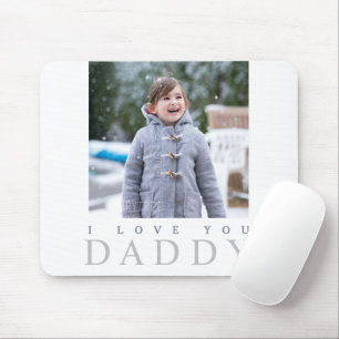 Mousepad Foto De Criança Bonita Que Eu Te Amo Pai