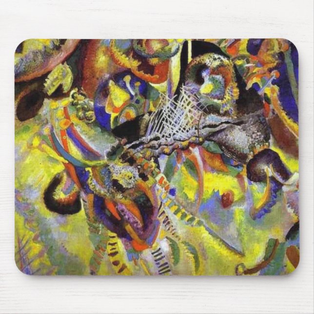 Mousepad Foto de Fugue Abstrato por Kandinsky (Frente)
