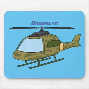 Mousepad Foto de helicóptero de camoflagem do exército