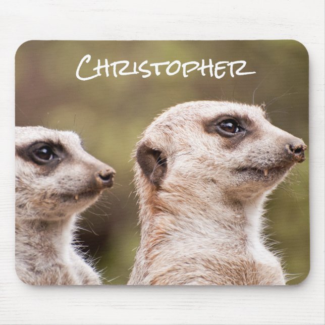 Mousepad Foto de Meerkats Cute Personalizada (Frente)