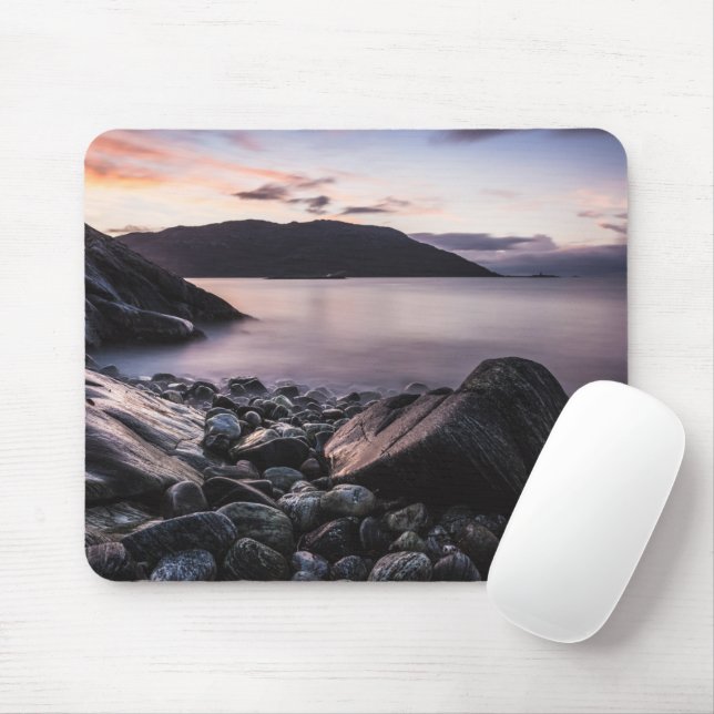 Mousepad Foto de Paisagem da Noruega (Com mouse)