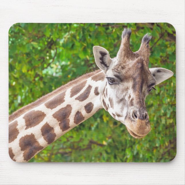 Mousepad Foto de Retrato Animal Giraffe (Frente)