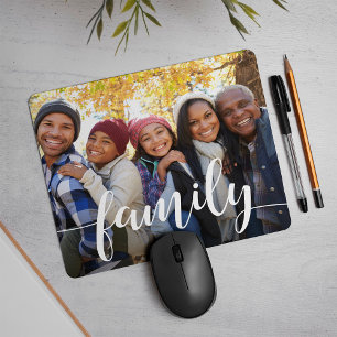 Mousepad Foto de Sobreposição de Script da Família