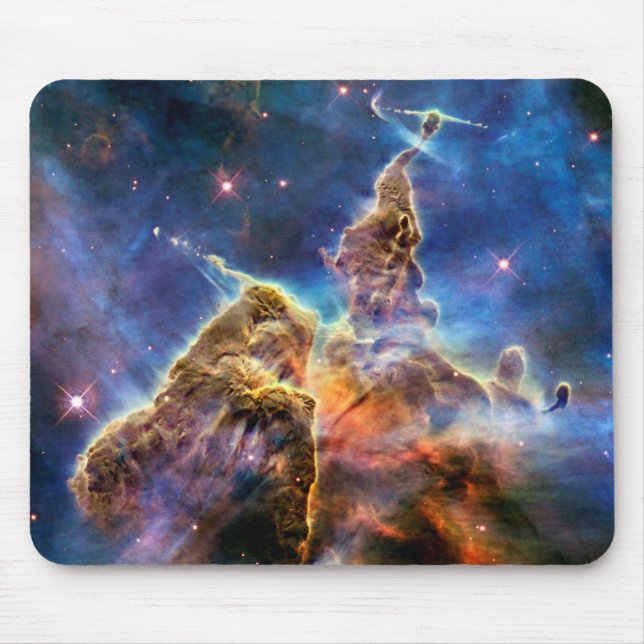 Mousepad Foto do Espaço Exterior da Montanha Mística da Neb (Frente)