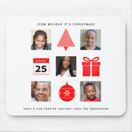 Mousepad FOTO DO ÍCONE DE Natal COLLAGE Keepsasakmoderno